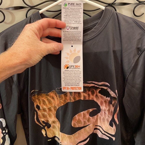 Long sleeve costa redfish performance shirt. Grey - Picture 3 of 4